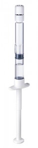 Dual Chamber Syringe 1.0 ml diluent vertical