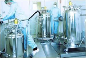 Liposomal formulation in cGMP commercial production scale - 250 L in 1.5 hour