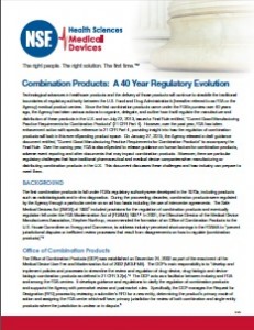 Combination Products - A 40 Year Regulatory Evolution