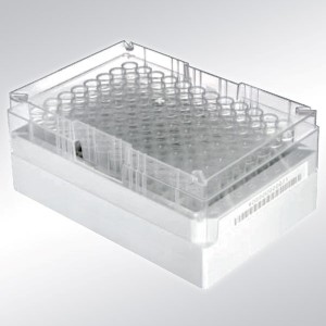 Ritter dataMatrix rack featuring 1.4 ml tubes plus locking lid