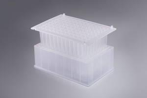 Riplate® 2 ml magnetic separation plate combined with Riplate® 96-tip comb