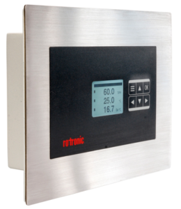 CRP1 clean room panel features easy clean stainless steel fascia and easy wall mounting