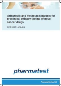 Orthotopic and metastasis models for preclinical efficacy testing of novel cancer drugs