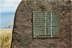 The Easter Island plaque commemorating the first discovery of Rapamycin in January 1965.