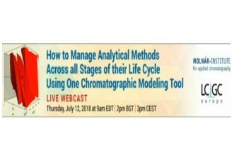 How to Manage Analytical Methods using One Chromatographic Modeling Tool