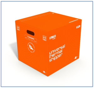 Sofrigam Elite Cubic parcel shipper: reusable packaging box offering long period temperature stability