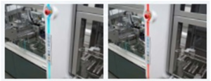 NeoTRAY portals incorporate innovative Blue Line to display machine status, turning red when error detected