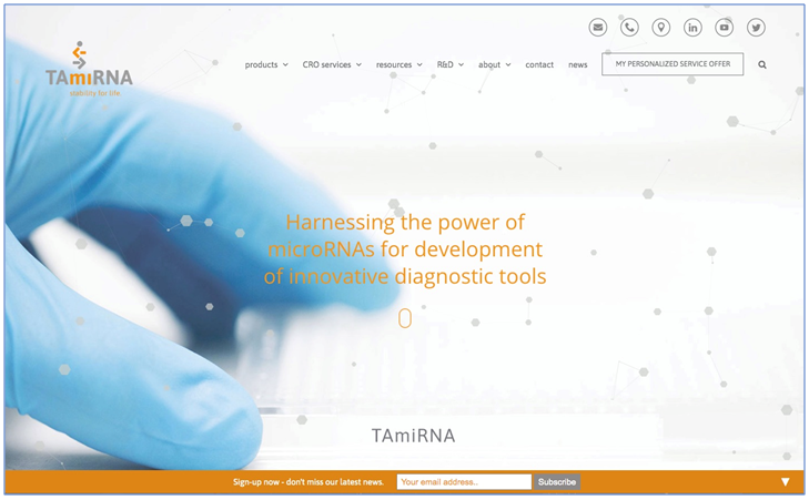 Re-engineered TAmiRNA website goes live