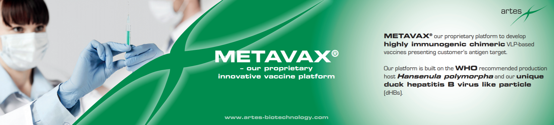 METAVAX® – Proprietary Innovative Vaccine Platform
