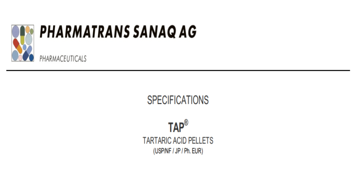 TAP® Tartaric Acid Pellets