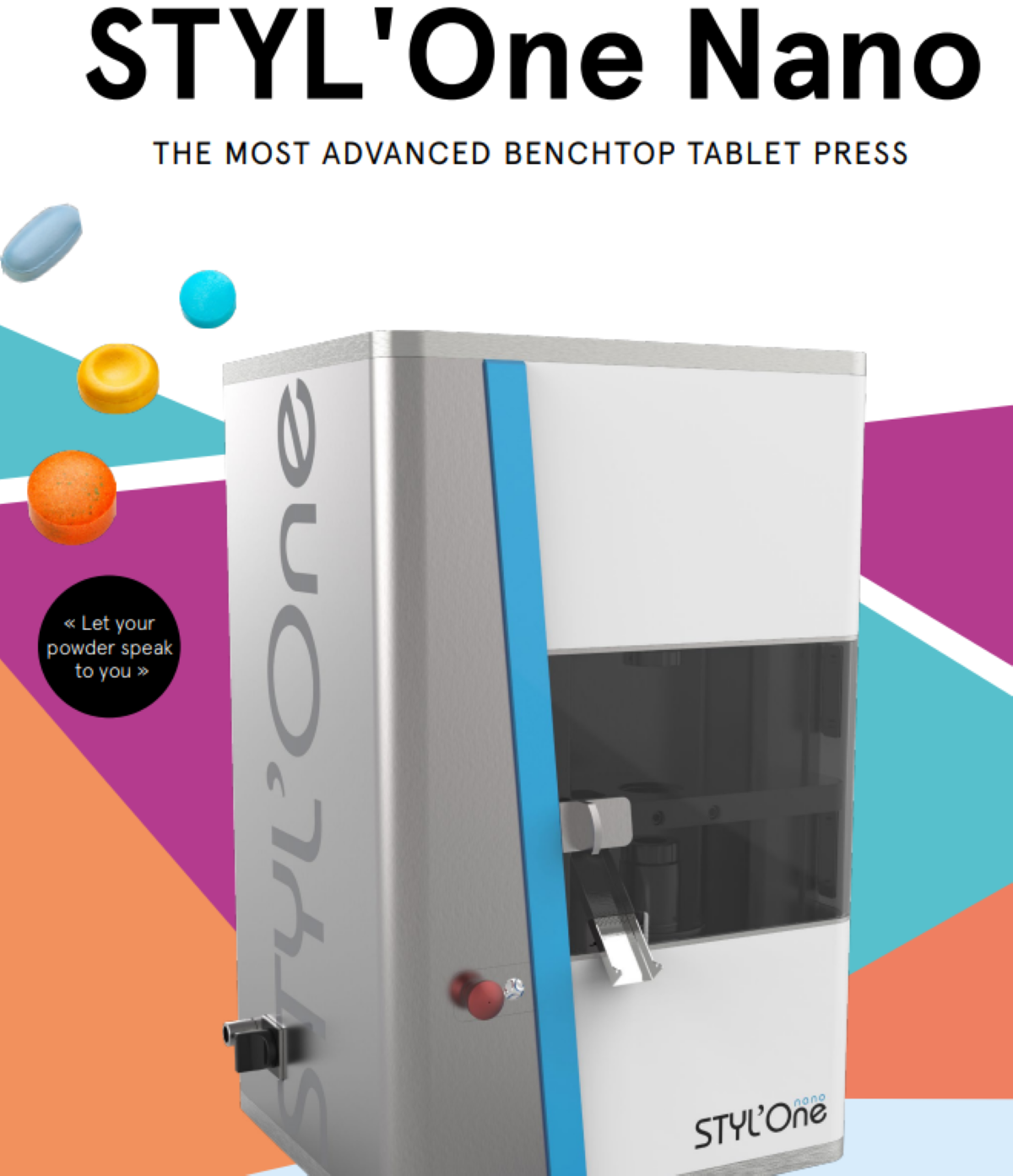The most advanced Benchtop Tablet Press – STYL’One Nano
