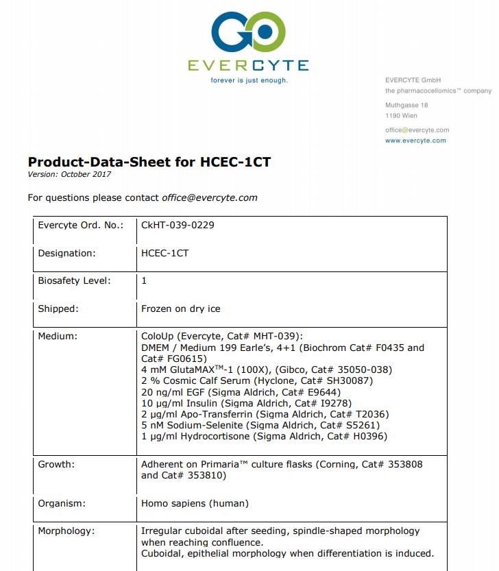 HCEC-1CT – Product Data Sheet