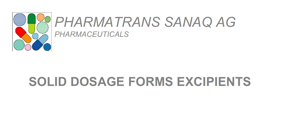 Solid Dosage Forms Excipients