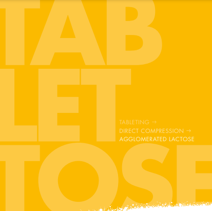 Agglomerated lactose grades for direct compression – Tablettose®