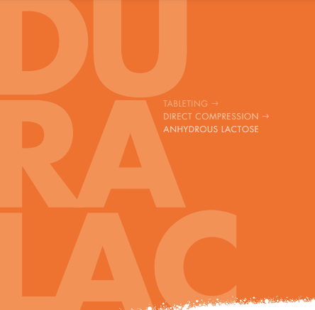 Anhydrous lactose grade for direct compression – DuraLac® H