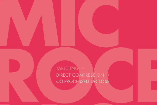 Co-processed lactose grades for direct compression – MicroceLac® 100