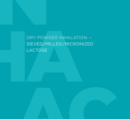 Sieved, milled and micronized alpha-lactose monyhydrate for dry powder inhalation – InhaLac®