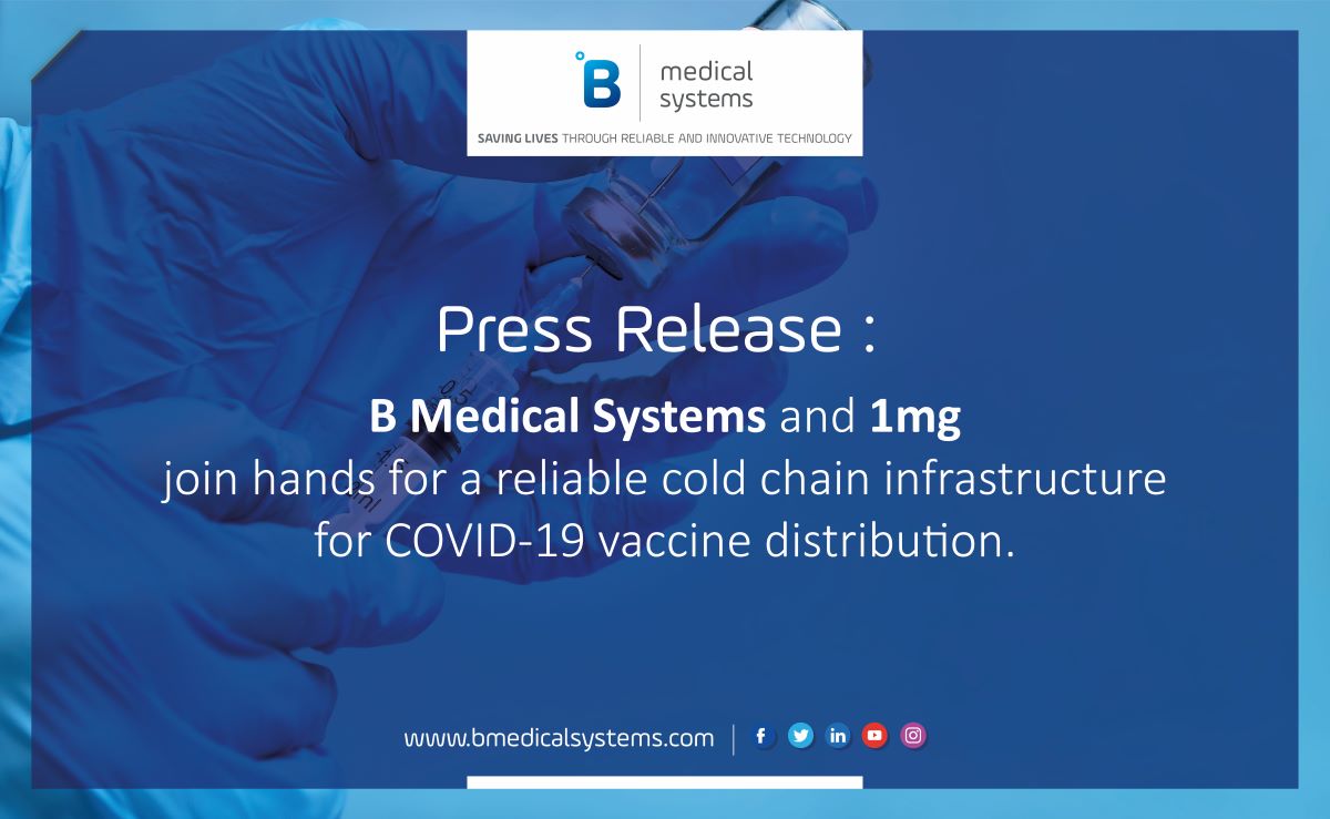 B Medical Systems and 1mg join hands for a reliable cold chain infrastructure for COVID-19 vaccine distribution