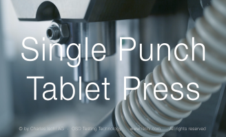 Single Punch Tablet Press – Charles Ischi AG – OSD Testing Technology