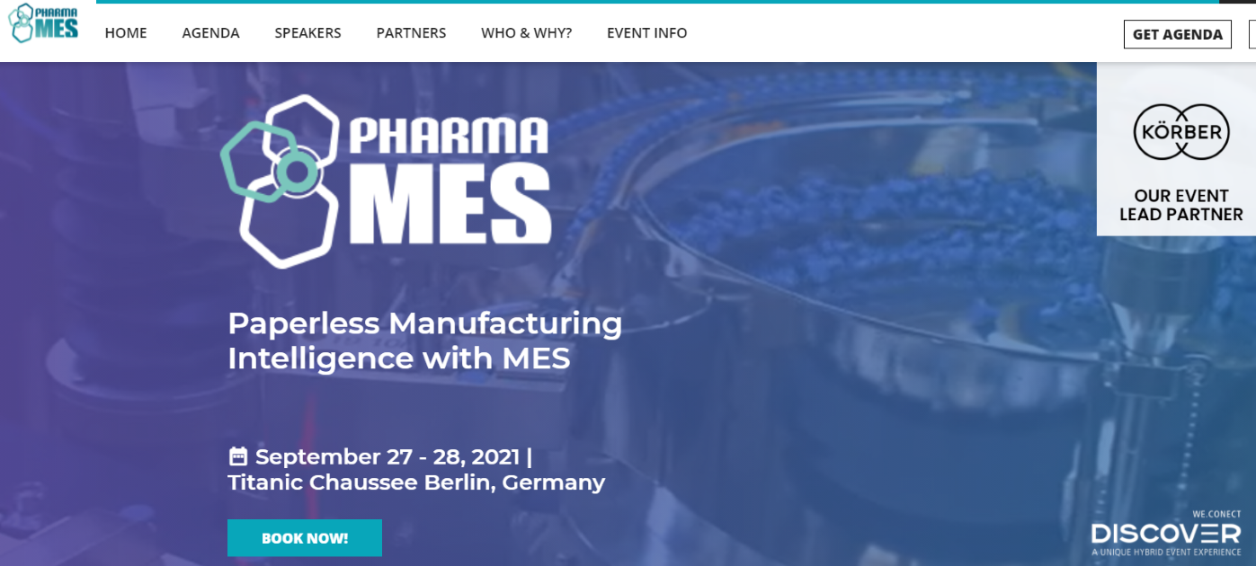 Körber is now lead event partner for Pharma MES 2021 event