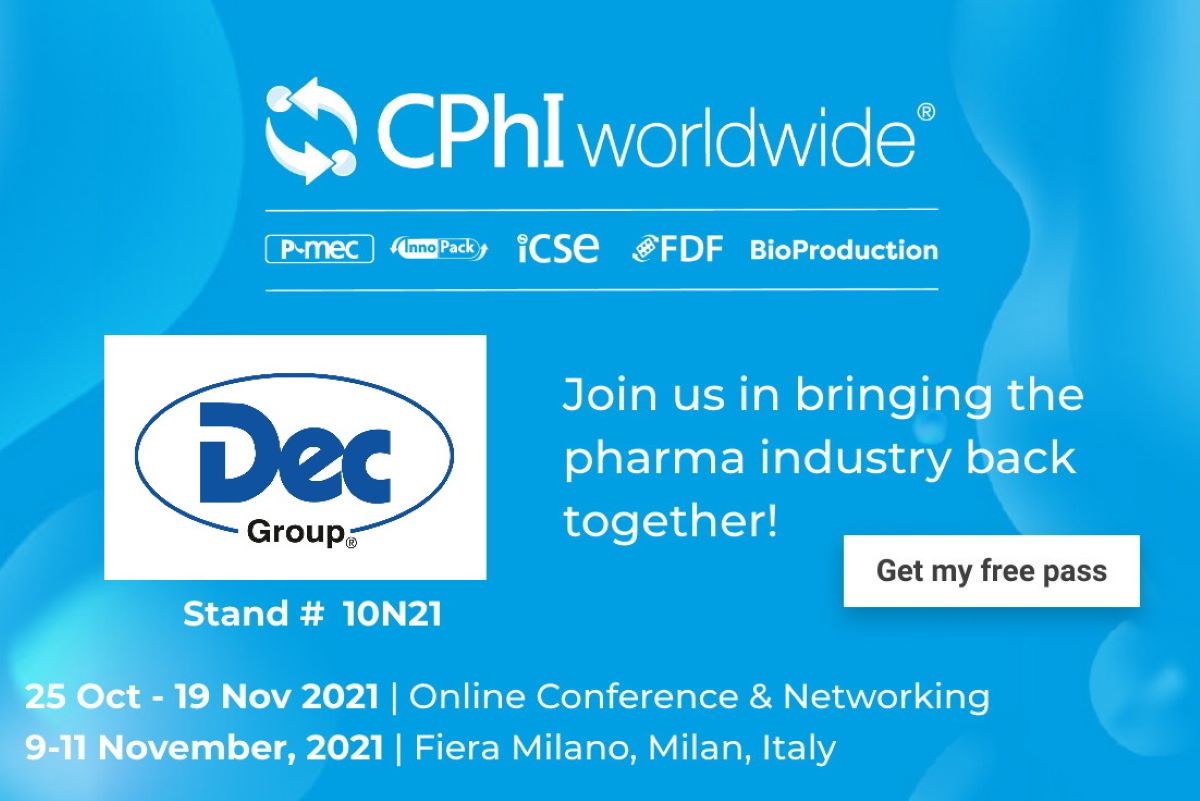 Dec Group presenting innovative process solutions at CPhI Worldwide