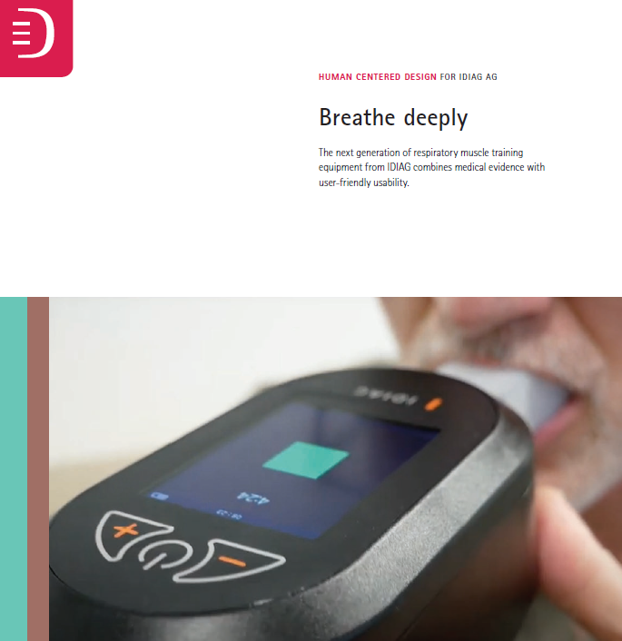 Human Centered Design for IDIAG AG – Breathe Deeply