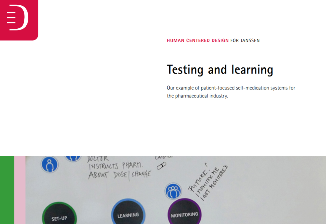 Human Centered Design for Janssen – Testing and Learning