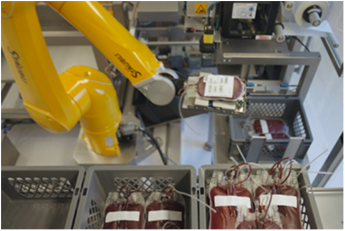 Dec Group creates fully automated blood bag handling system for Sanquin