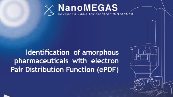 Identification of amorphous pharmaceuticals with electron Pair Distribution Function (ePDF)