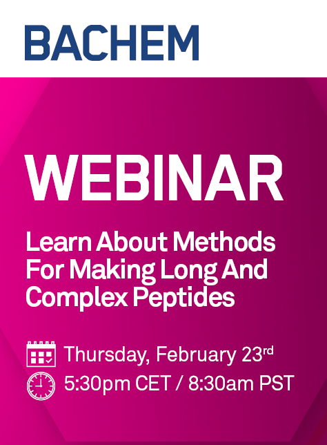 Bachem webinar on manufacturing complex peptides