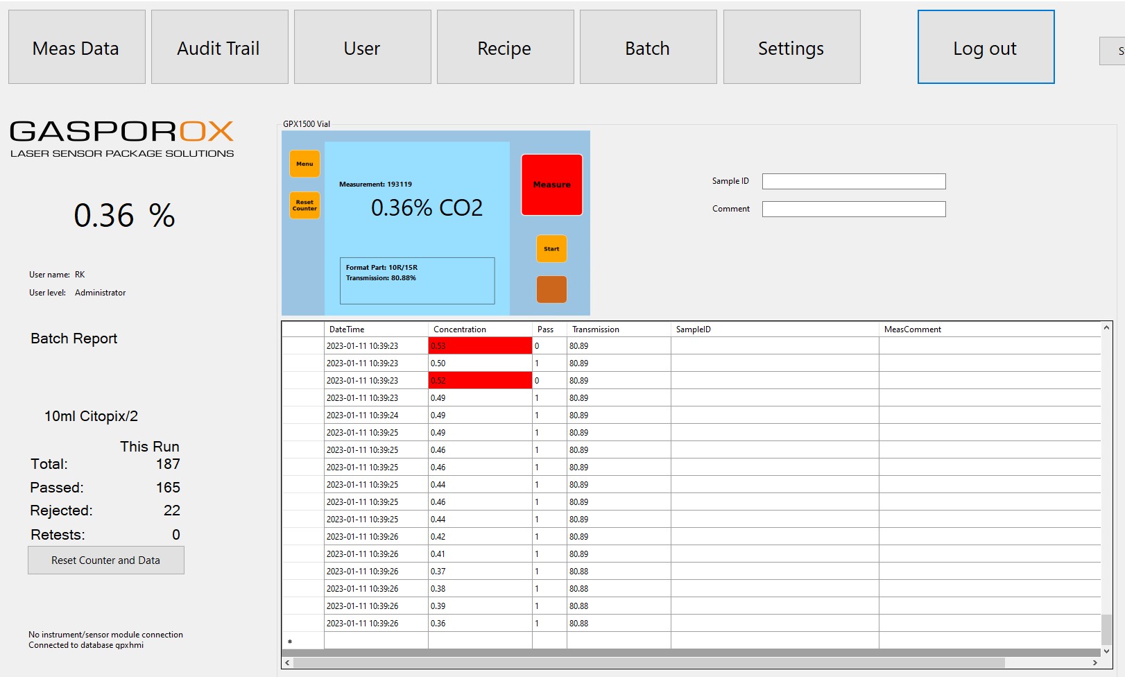 Gasporox introduces GPX HMI 21CFR Part 11 compliant software with extended functionality