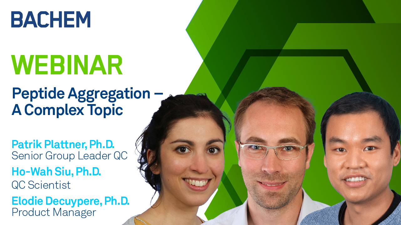 Bachem webinar to explore complexities of peptide aggregation