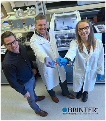 Brinter® 3D bioprinting advances meniscus implant knee repairs