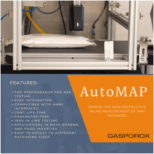 Gasporox AutoMAP™ Pharma in-line testing for film-packaged parenterals