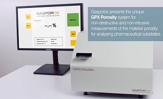 Gasporox system GPX Porosity for measuring porosity in pharmaceutical substrates