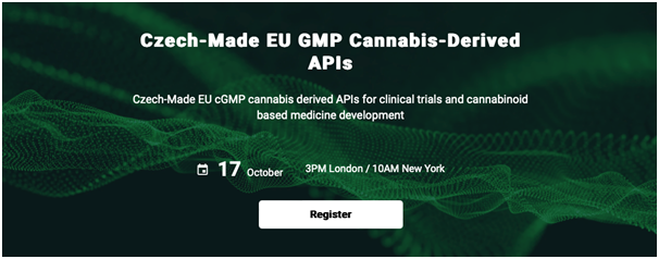 CBDepot and CB21 Pharma webinar on Czech-sourced cGMP cannabinoid APIs