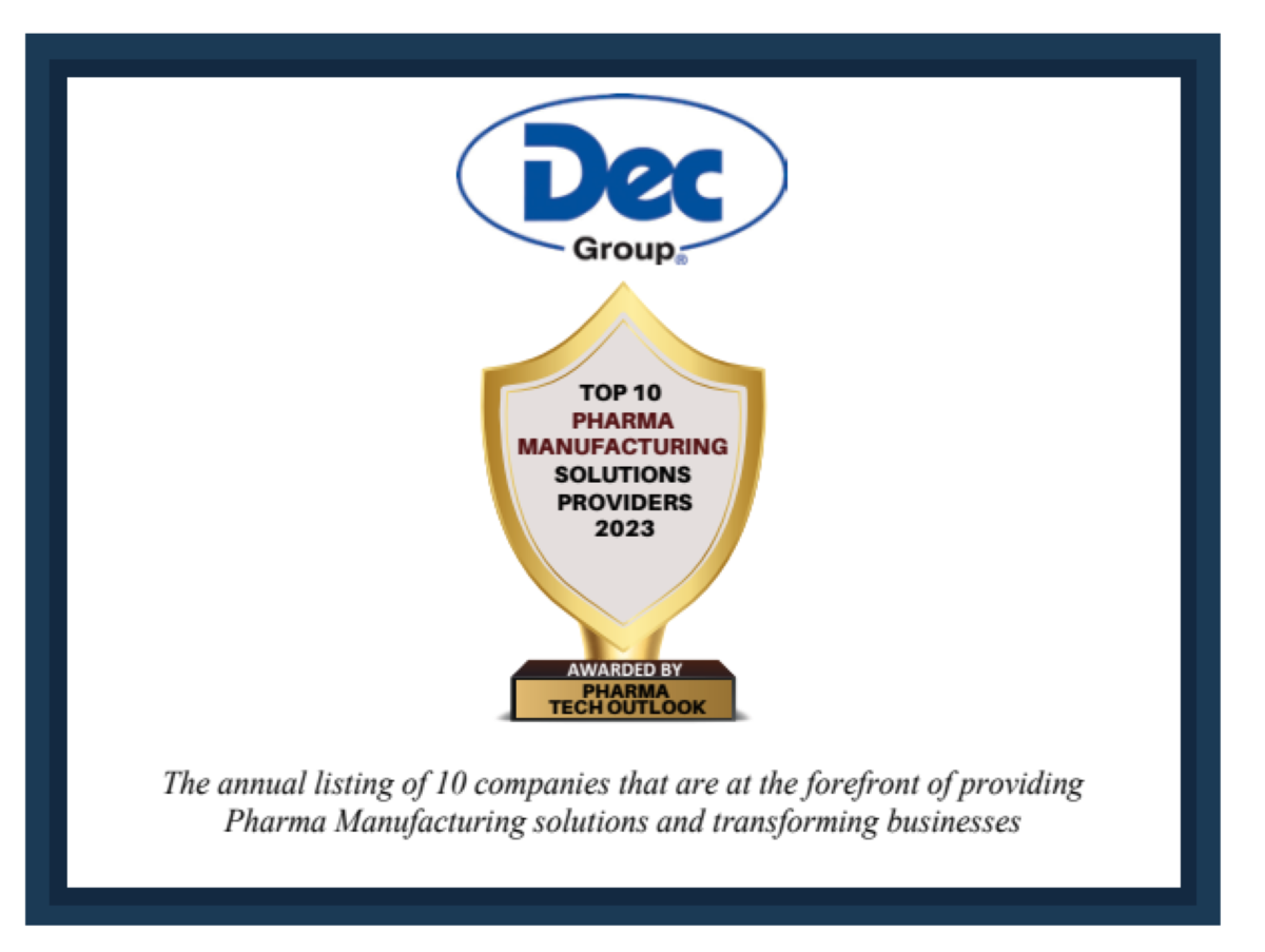 Dec Group named as Top 10 Pharma Solutions Provider