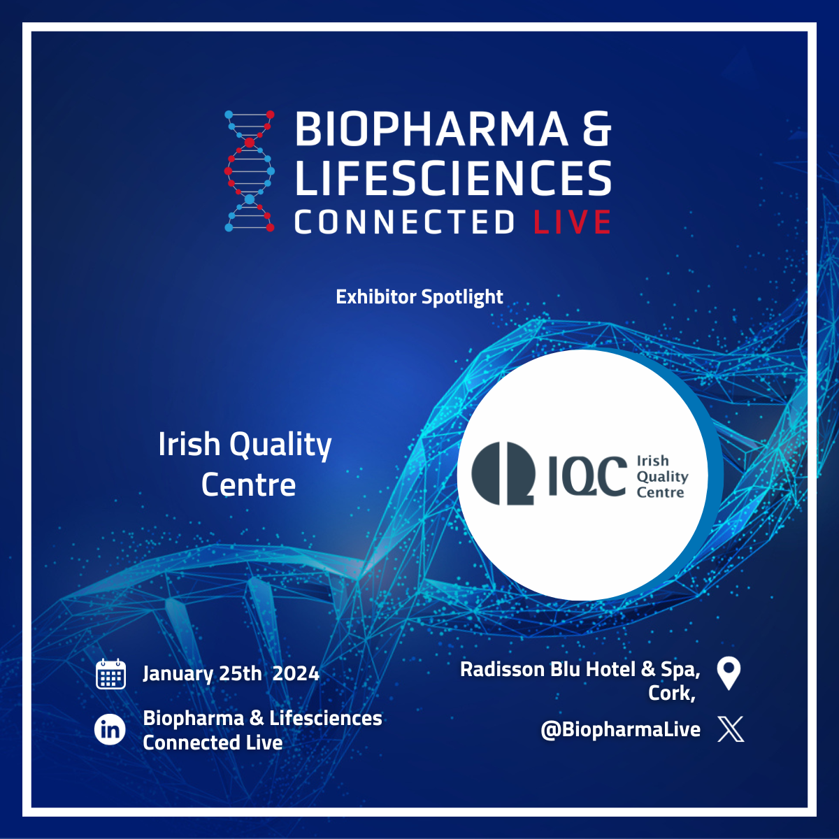 IQC invites European pharma leaders to meet them at Cork BioPharma and Lifesciences event