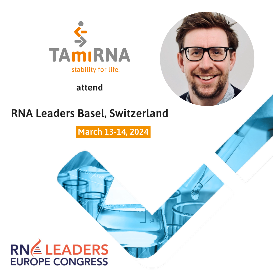TAmiRNA to present miND® NextGen sequencing insights to RNA Leaders Europe Congress in Basel