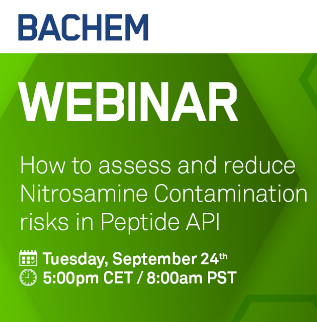 Bachem webinar returns to NDSRI contamination measures
