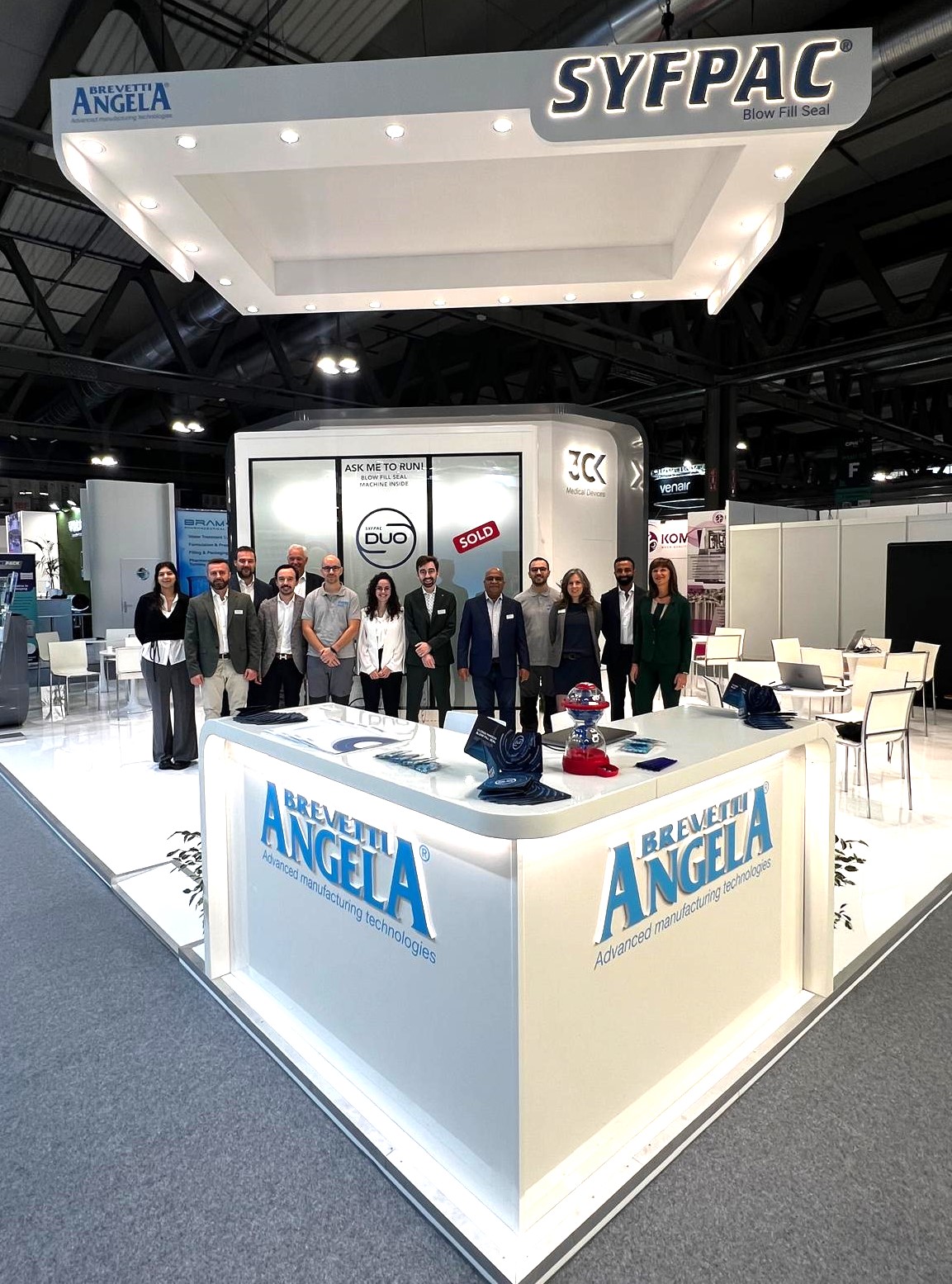 Brevetti Angela’s groundbreaking SYFPAC® DUO™ BFS platform impresses visitors at CPHI Milan