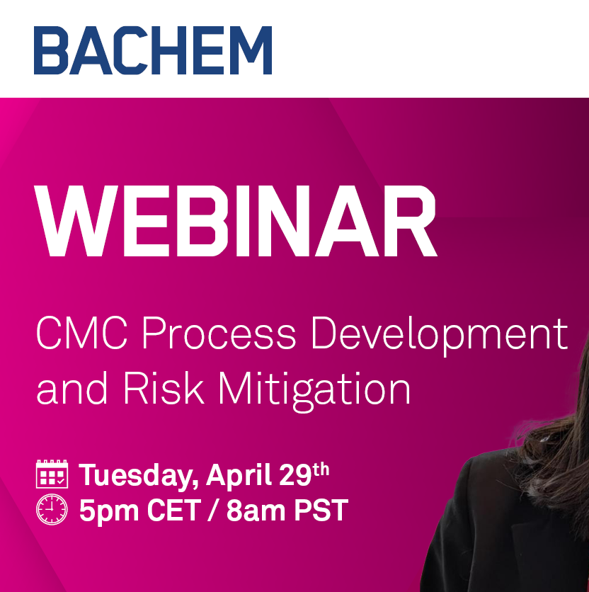 Bachem Webinar – CMC Process Development and Risk Mitigation