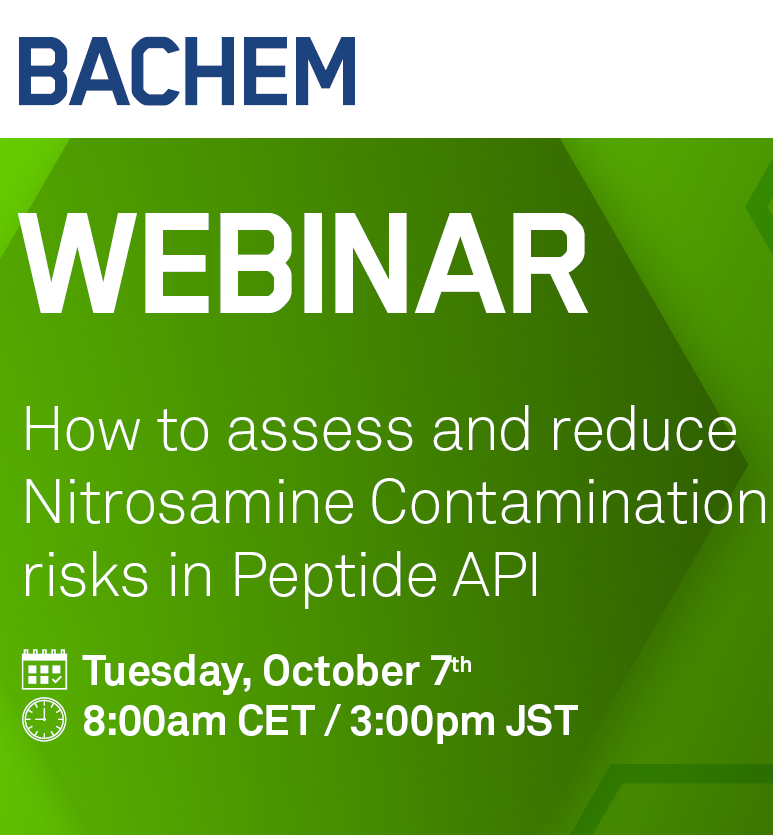 Webinar – Safeguarding peptides from nitrosamine contamination