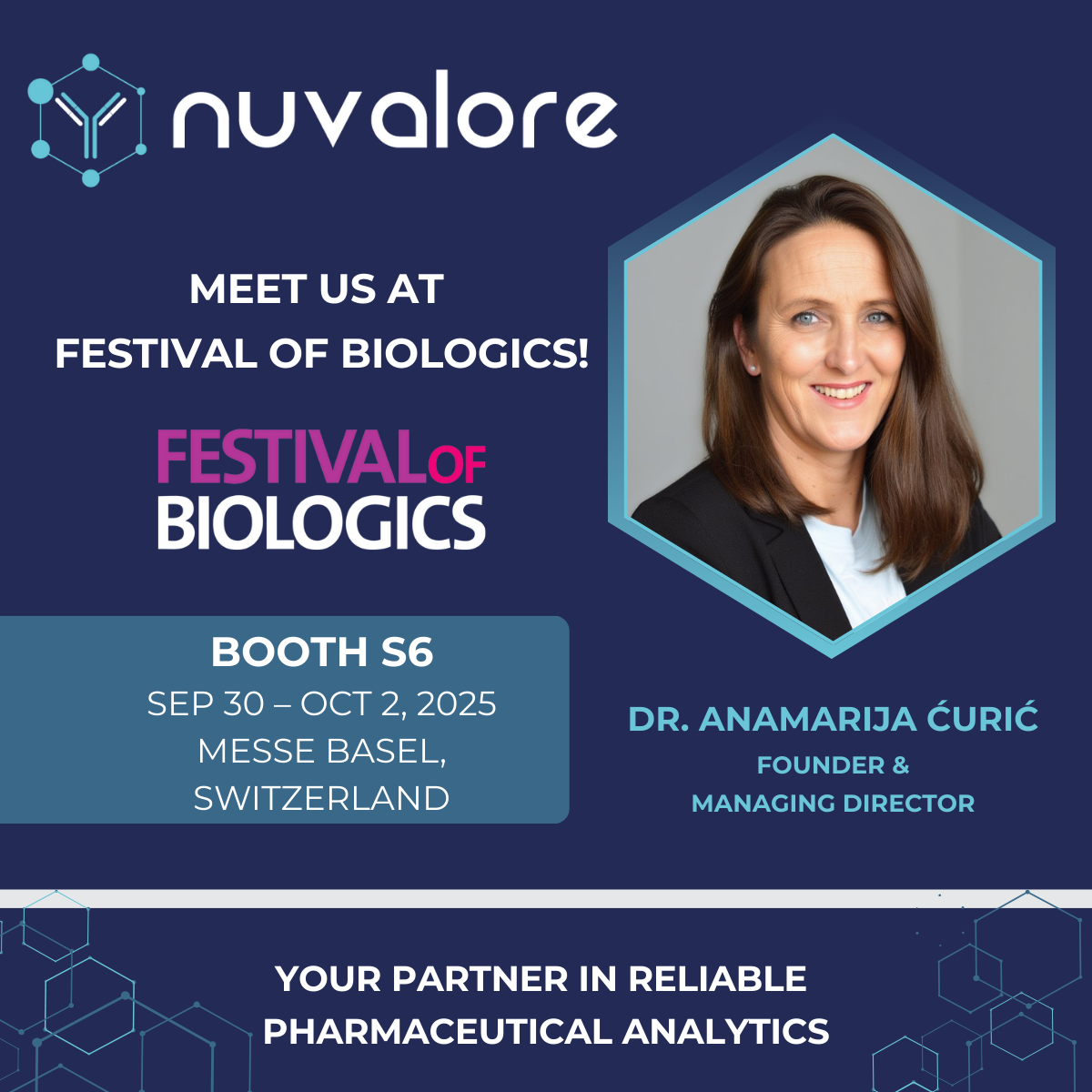Nuvalore to Showcase Innovative DoE-Based Analytical Method Development at Festival of Biologics 2025