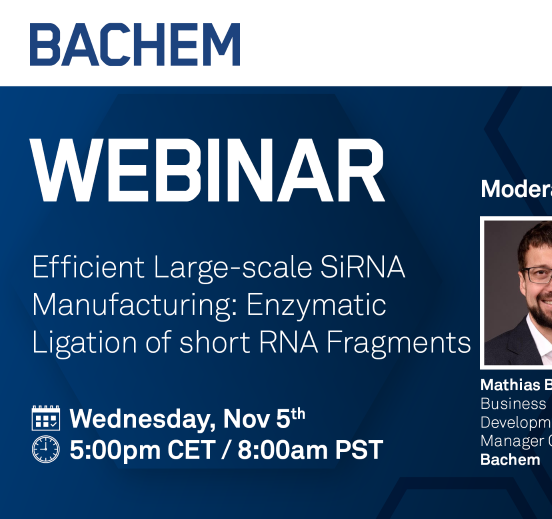 Webinar – Efficient Large-Scale siRNA Manufacturing: Enzymatic Ligation of Short RNA Fragments