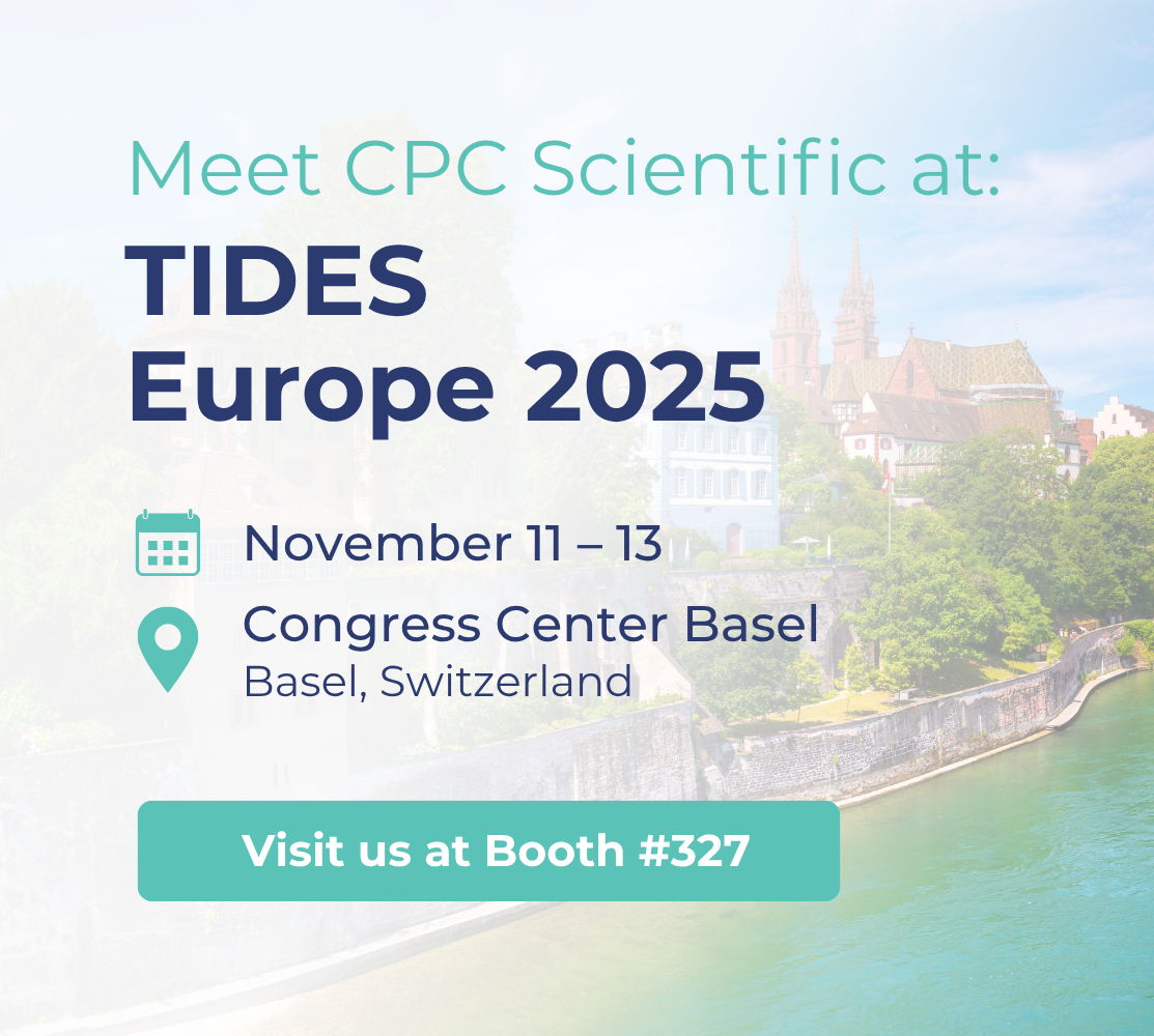 CPC Scientific Brings Peptide and Oligonucleotide CRDMO Solutions to TIDES Europe 2025