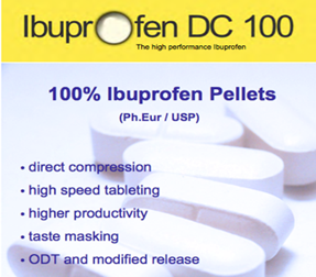 IBUPROFEN DC 100 Taste Masking and Direct Compression solution for Ibuprofen Formulations
