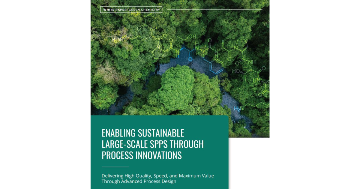 Enabling Sustainable Large Scale SPPS Through Process Innovations enabling-sustainable-large-scale-spps-through-process-innovations