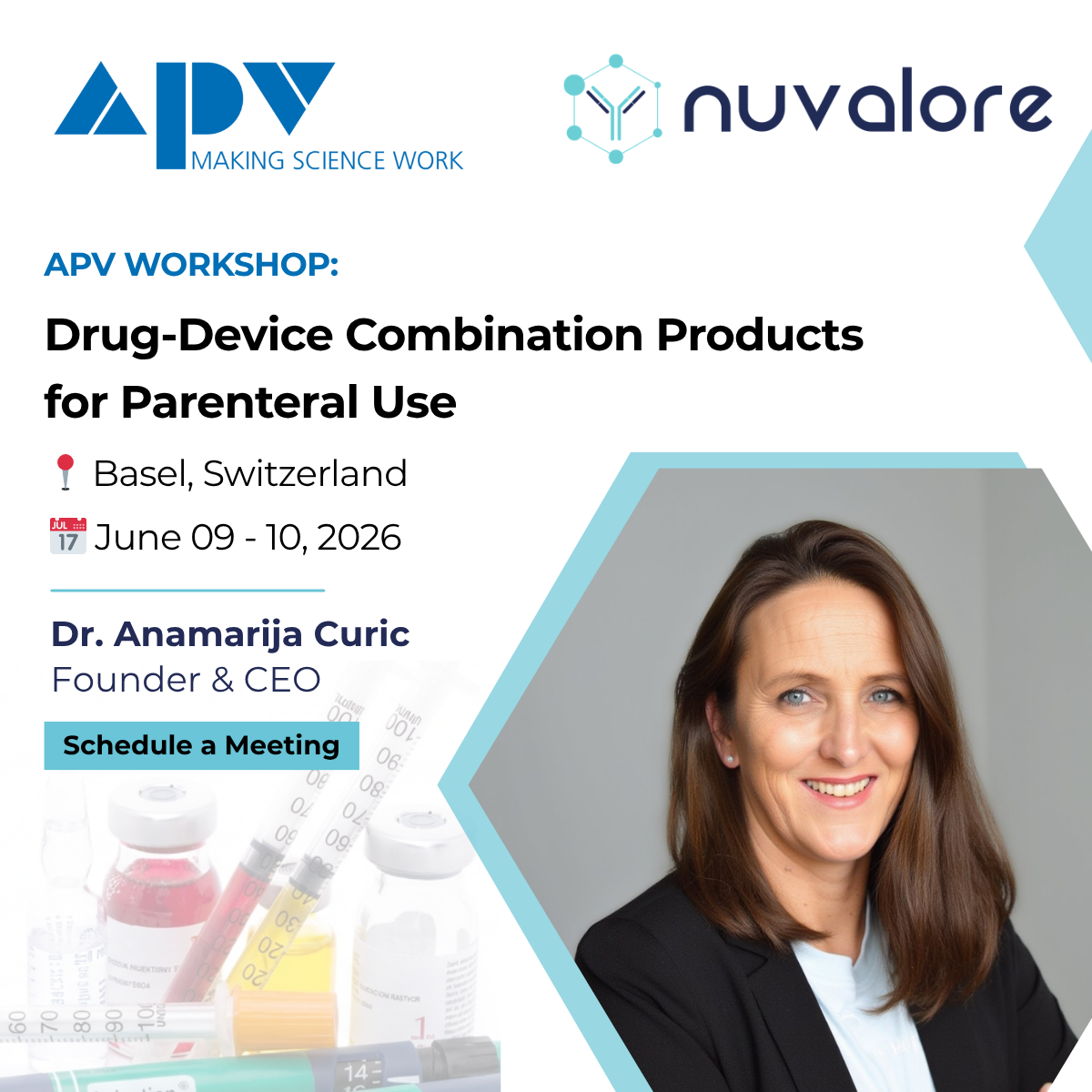 nuvalore Joins APV 2026 Programme Committee for Drug-Device Combination Products Workshop