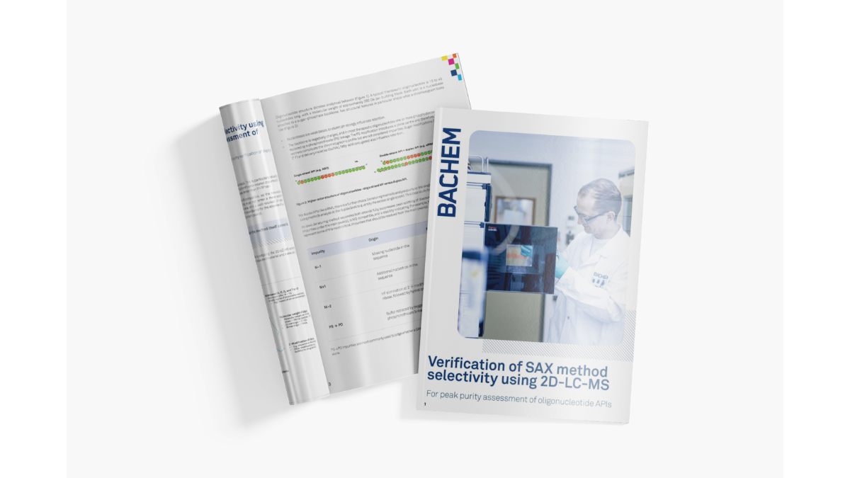 Bachem case study presents new method for verifying oligonucleotide peak purity